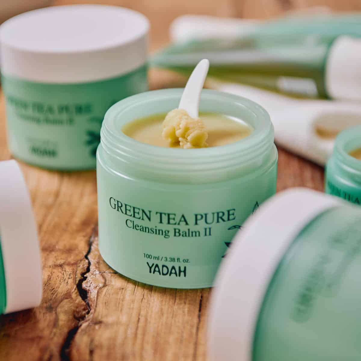 YADAH Green Tea Cleansing Balm 綠茶純淨卸妝膏 II 100ml - Image 4