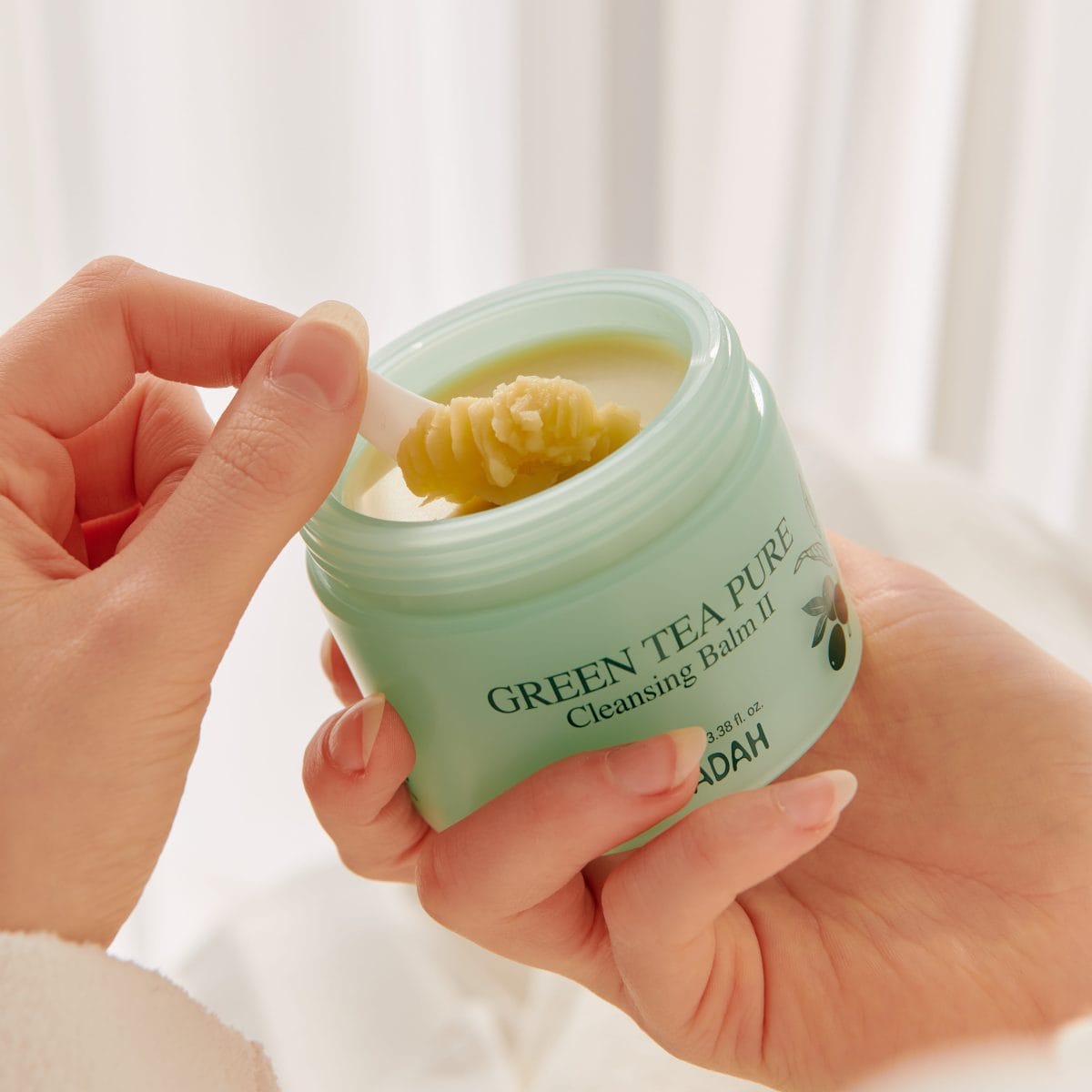 YADAH Green Tea Cleansing Balm 綠茶純淨卸妝膏 II 100ml - Image 5