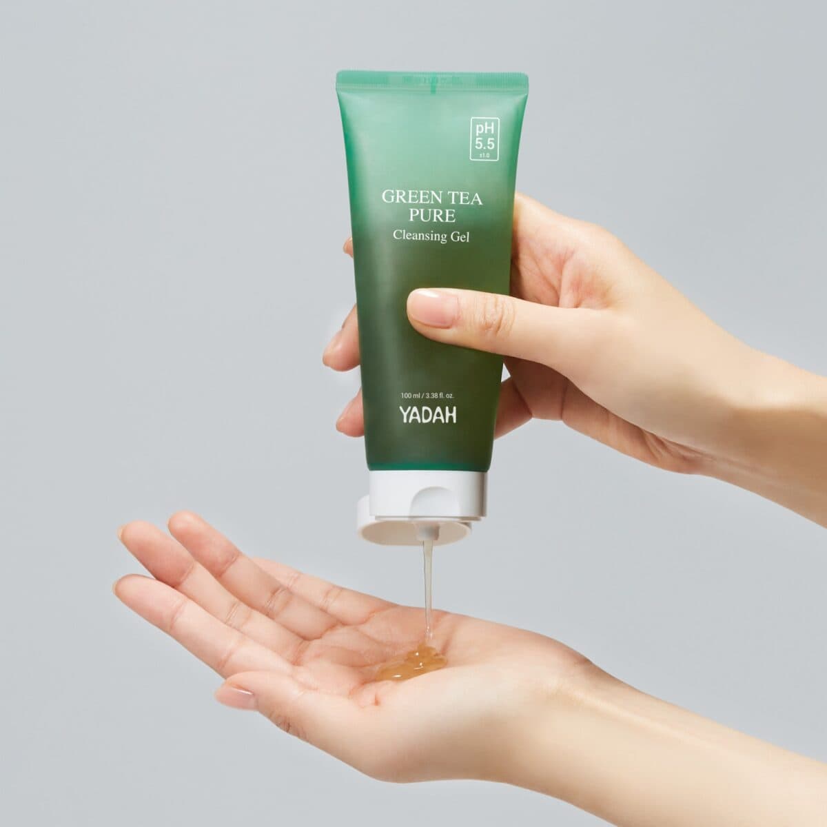 YADAH Green Tea Pure Cleansing Gel 綠茶純淨潔面膠 100ml - Image 2